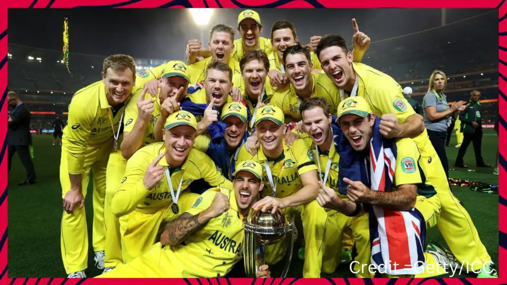 Australia Cricket team 2015 world cup final
