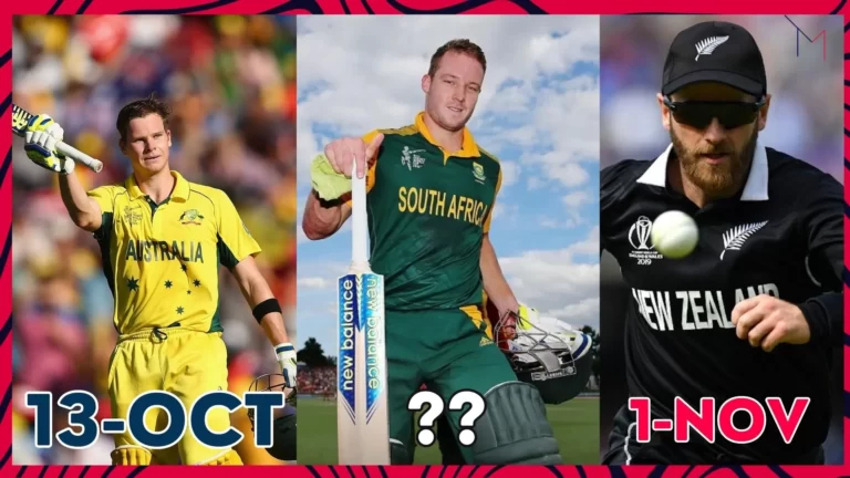 South Africa 2023 Cricket World Cup Schedule - Cricket World Cup 2023