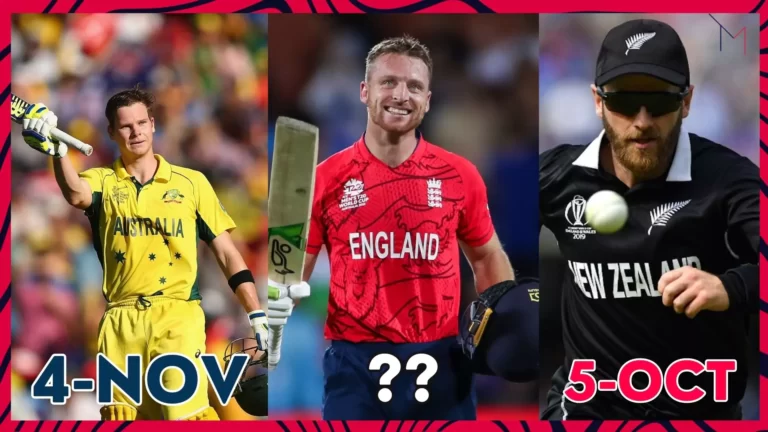 England 2023 Cricket World Cup Schedule - Cricket World Cup 2023