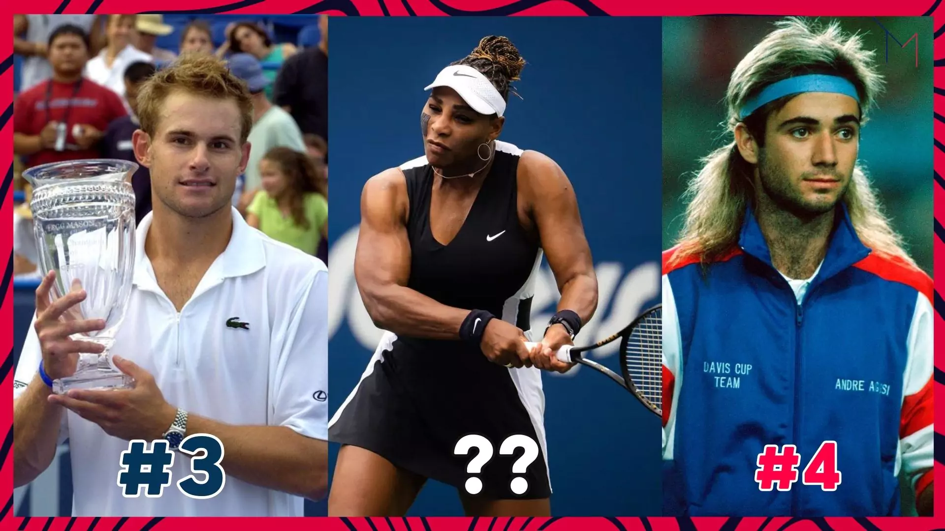 Top 10 most popular tennis players from the USA of All Time - Famous tennis players from America