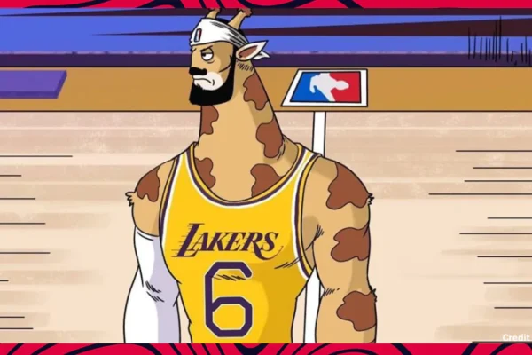 Why did the Lakers have a giraffe logo?